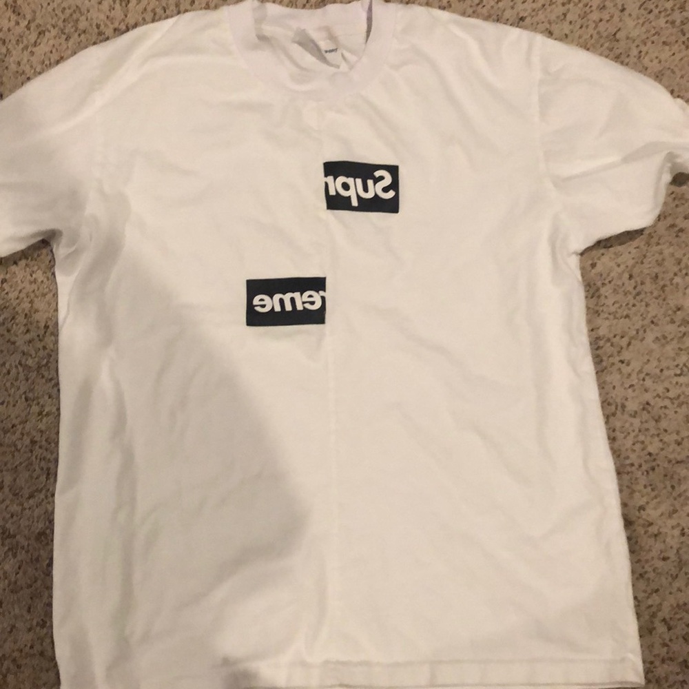 Supreme CDG box logo tee